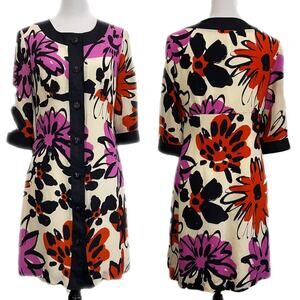 EUC - Democracy Silk Floral Print Dress